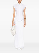 Sportmax Sleeveless Shirt In Pure Cotton
