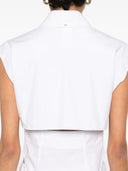 Sportmax Sleeveless Shirt In Pure Cotton