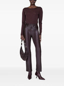 Anine Bing Sylvie T-shirt à manches longues Marron foncé