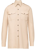 Prada Triangle Logo Cotton Shirt