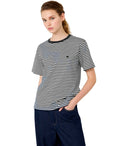 Max Mara Weekend Venaco Black White Striped T Shirt