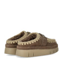 Mou Bounce Welt Wildleder-Clog in Elefantengrau