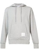 Thom Browne Hoodie Pullover W/ Cb Rwb Stripe In Classic Loopback