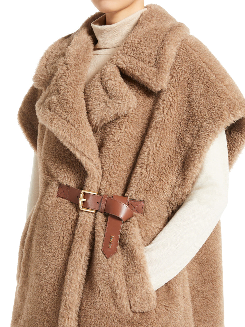 max mara teddy handschuhe Max Mara Teddy Fabric Weste Cape – Balardi