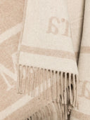 Max Mara Poncho z logo Jacquard