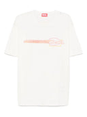 Diesel T Shirt With Flocked Logo