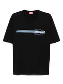 Diesel T Shirt With Flocked Logo
