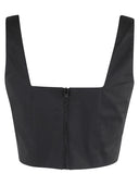 Federica Tosi Crop Top With Square Neckline