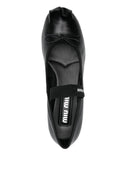 Miu Miu Logo Intarsia Ballet Flats