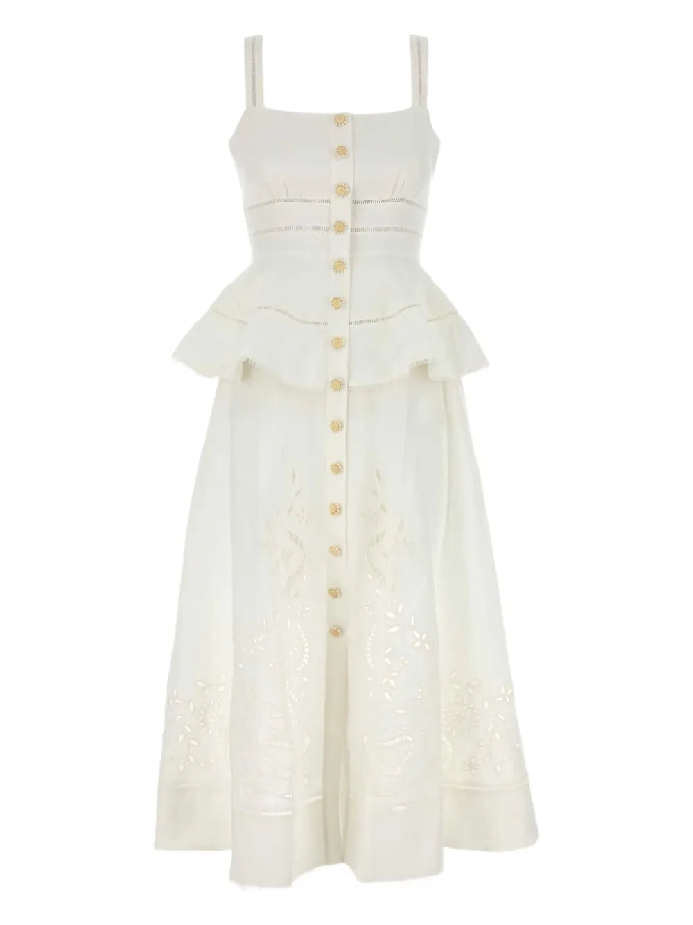 Self Portrait Linen Blend Dress