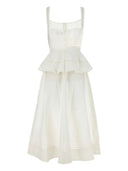 Self Portrait Linen Blend Dress