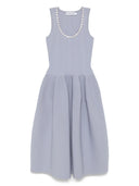 Robe midi autoportrait avec strass