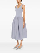 Robe midi autoportrait avec strass