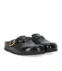 Birkenstock Boston geflochtener schwarzer Clog
