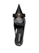 Versace Gianni Ribbon Pumps With 85mm Back Strap