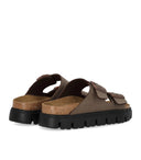 Sandalia Birkenstock Arizona de moca gruesa