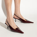 Saint Laurent 'Carine' Cuero Bombas de cuero