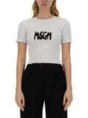 Msgm T Shirt With Logo