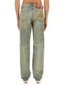 Kenzo Slim Bara Jeans 'Kenzo Drawn Varsity'