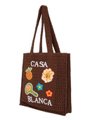 Casablanca Casablanca Brown Cotton Tote
