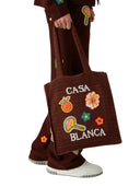 Casablanca Casablanca Brown Cotton Tote