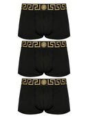 Versace Set Of Three Boxers With Greca Border