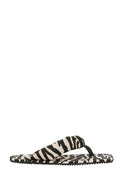 The Attico "Indie" Flip Flops Cappuccino And Black