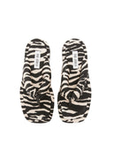 The Attico "Indie" Flip Flops Cappuccino And Black