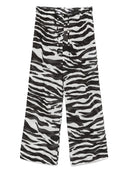 The Attico Semi Sheer Zebra Print Pants