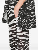 The Attico Semi Sheer Zebra Print Pants