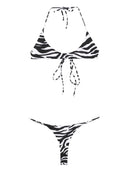 The Attico Zebra Print Bikini