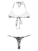 The Attico Zebra Print Bikini