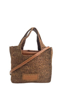 Themoire "Morea Raffia Small" Brown Bag