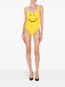 Moschino Smiley Print One Piece Swimsuit