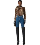 Elisabetta Franchi Lizard Bluse