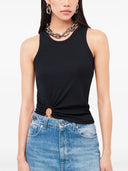 Rabanne Asymmetrical Tank Top With Gathered Detail