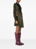 Rabanne Draped Dress With Embellishment