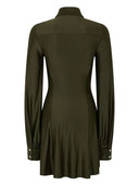 Rabanne Draped Dress With Embellishment