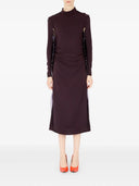Maison Margiela Midi -jurk met verzamelde details
