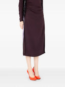 Maison Margiela Midi -jurk met verzamelde details