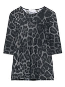 Stella McCartney Ash Grey Leopard Top