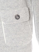 Kangra Cashmere Giubbotto C/Bottoni Rasato Calato Con Tasche