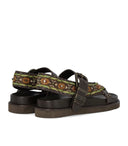 Ash Unica Dark Brown Flat Sandal