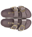Birkenstock亚利桑那州大扣高光泽褪色的紫色凉鞋