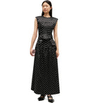 Ganni Black Polka Dot Skirt