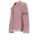 Thom Browne High Break Sb Sportcoat W/ Rwb Gg Armbands In Seersucker