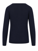 La Rose La Rose V Cardigan Cash/Silk Dark Blu