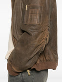 Golden Goose Leather Zip Up Jacket