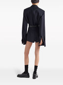 Prada Single Breasted Mohair Shirt Jacket