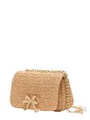 Sags-portrait Raffia Bow Crossbody Bag